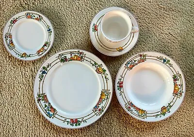 Villeroy & Boch Porcelain MON JARDIN 5 Piece Place Setting Luxembourg EUC • $125