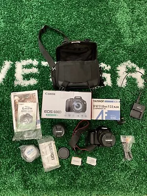 Canon EOS 600D Digital SLR Camera Kit (2x Lenses Camera Bag And Spare Battery) • £530