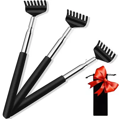 (3-Pack) Black Telescopic Back Scratcher ELASO Portable Extendable Stainless... • $9.59