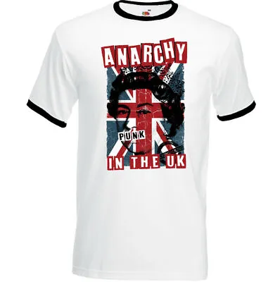 Anarchy In The UK T-Shirt Clash Mens Punk Rock Union Jack • £11.95