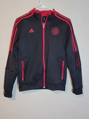 Adidas Manchester United Aeroready Jacket Mens Size Small Full Zip Long Sleeve • $18.99