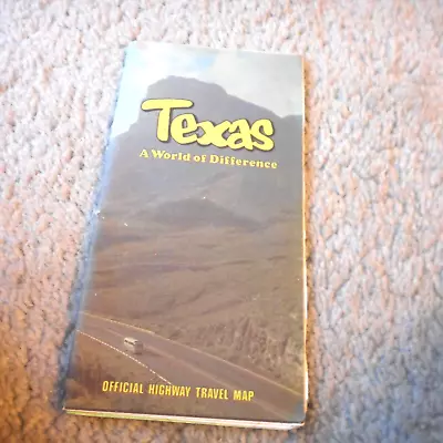 Vintage 1981 Texas Road Map Official Highway Travel Map • $5.99