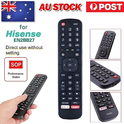 HISENSE TV Remote Control EN2B27 ORIGINAL OEM For EN-2B27 RC3394402/01 3139 238 • $13.49