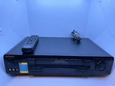 Sony SLV-778HF Video Cassette Recorder VCR With RMT V202A Remote Tested - READ! • $59.99