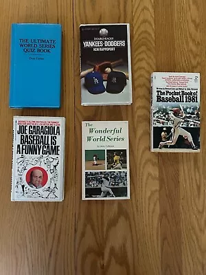 Vintage Lot Of 5 Baseball Books • $8