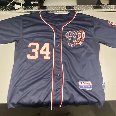 Majestic Authentic Washington Nationals Bryce Harper #34 Size 54 Jersey • $28.60