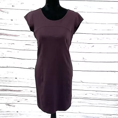 $48.52 • Buy Athleta Women’s Illusion Ponte Athleisure Dress Cap Sleeve Plum Size S