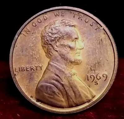 1969-S 1c. Lincoln Memorial Cent Double Struck • $8.99