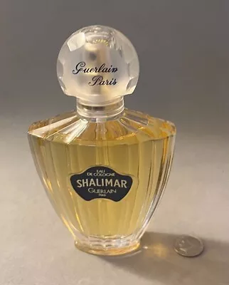 Vintage GUERLAIN Shalimar Eau De Cologne Reusable Spray Bottle 2.5 Fl Oz / 75 Ml • $75