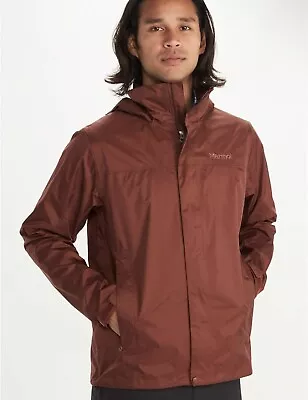 🔥NEW Marmot Men's US PreCip Eco Jacket Whiskey Brown 41500-16311 Size XL • $69.99