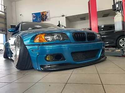 ABS Plastik BMW E46 M3 FRONT Spoiler Lip Splitter CSL ( Fits M3 Style Bumper ) • $152.94