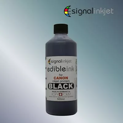 BLACK EDIBLE INK FOR CANON PRINTERS - 500ml • £18