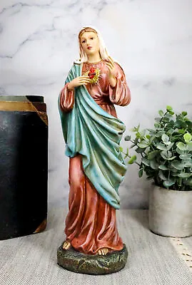 Ebros Immaculate Heart Of Mary Statue Immaculate Compassion Of Madonna Devotion • $38.99