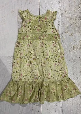 $10.90 • Buy H&M Girls Size 6 Floral  Print Dress Indian Cotton Dress EUC