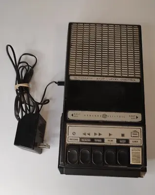 Vintage General Electric Portable Cassette Tape Recorder W Cord Model 3-5014B • $18