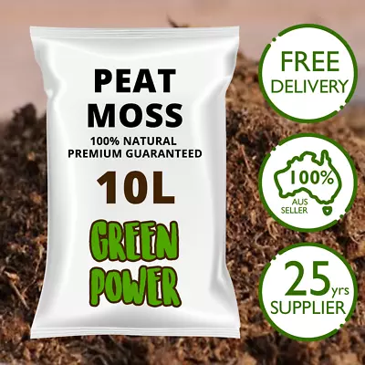 $26.95 • Buy Peat Moss 10L - Nursery Grade | Potting Mix | Substrate | Seed Propagation Soil