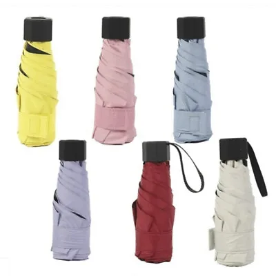 $9.37 • Buy Mini Pocket Compact Umbrella Portable Women UV Small  Waterproof Men Folding-ig