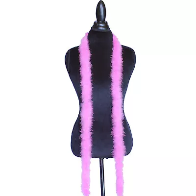 Hot Pink 15 Grams Marabou Feather Boa 6 Feet Long Crafting Sewing Trim • $8.95