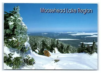 Postcard Moosehead Lake Region From Summit Of Big Squaw Mt Maine ME Snow MS419A • $2.09