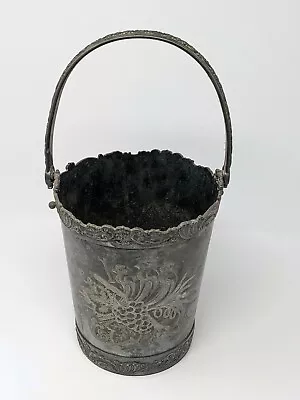 Antique Victorian Middletown Plate Co. Quadruple Plated Ice Bucket ORNATE RARE • $80