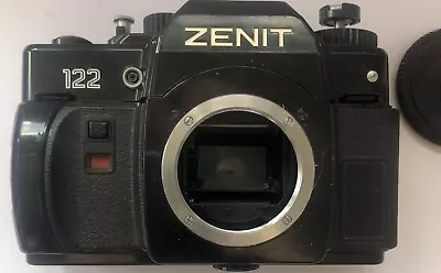 ZENIT 122 35mm Working Analogue SLR Camera B/O Body Cap M42 Mount • £49