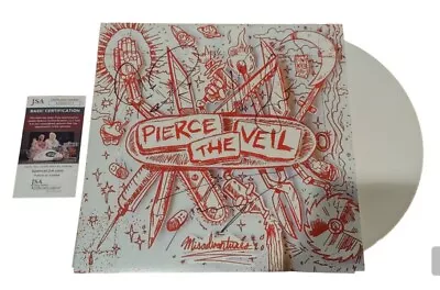 PIERCE THE VEIL SIGNED MISADVENTURES Vinyl LP JSA Record Vic Fuentes +2 • $399.99