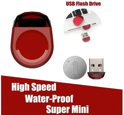 Mini Memory Stick USB2.0 High Speed Flash Pen Thumb Drive 4GB 8GB 16GB 32GB 64GB • £8.99