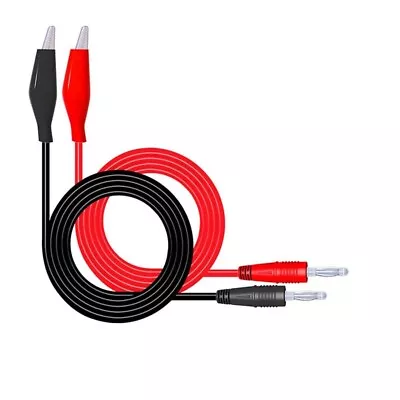 2PCS 4mm Banana Plug To Alligator Clip Test Lead For Multimeter • $16.19