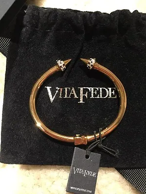 Vita Fede Mini Titan Crystal Bracelet 24K ROSE GOLD Small - NIB • $325