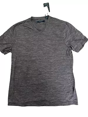 Men's New With Tags Perry Ellis Gray V-neck T-shirt Size Medium • $5