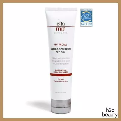 Elta MD UV Facial Moisturizer SPF 30+ 3 Oz Tube EXP 02/26 *New In Box * • $28