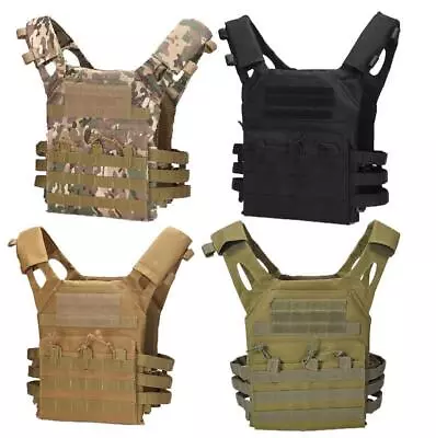 Military Tactical Vest JPC Airsoft Molle Combat Plate Carrier Paintball Hunting • $46.95