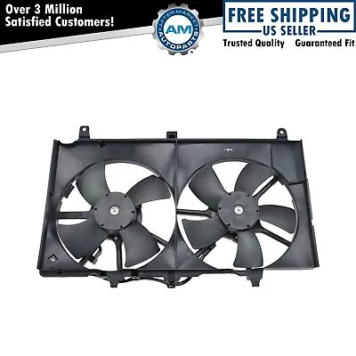 Dual Radiator Cooling Fan Assembly For Nissan 350Z Infiniti G35 • $95.05