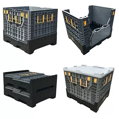 NEW Collapsible Foldable Pallet Box With Openings 1200x1000x1000mm Magnum Type • £39.99