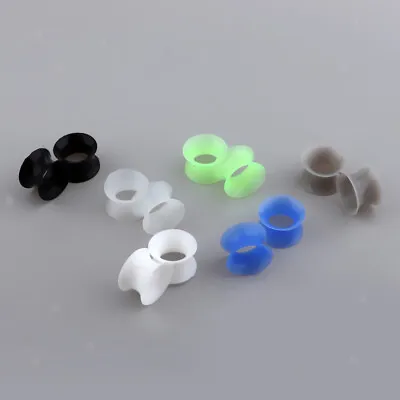12Pcs Soft   Silicone Ear   Tunnels Plugs Expander Stretching Kit • £4.49