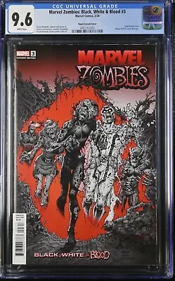 Marvel Zombies Black White Blood #3 CGC Graded 9.6 - Allsandro Vitti 1:10 Cover • $39.99