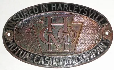 License Plate Topper Harleysville Mutual Casualty Comp Radiator Badge  Vintage • $15