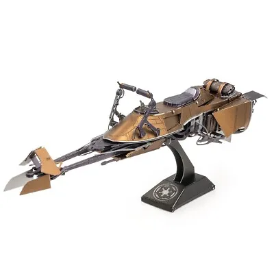 Fascinations Metal Earth Star Wars SPEEDER BIKE 3D Steel Puzzle DIY Model Kit • $16.95