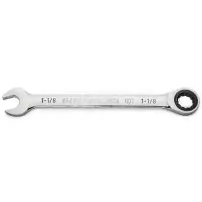 GEARWRENCH 86955 Chrome Alloy Steel Ratcheting Combination Wrench: 1-1/8 Inch • $43.08