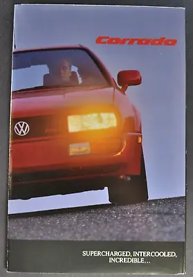 1990 Volkswagen Corrado Brochure Poster Folder Coupe Excellent Original 90 VW • $14.95