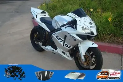 Fairing White Silvery Injection Plastic Fit For Honda CBR600RR 2003 2004 F5 B004 • $399.99