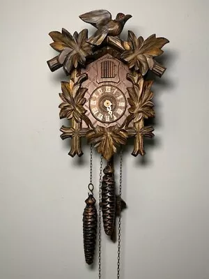 Vintage German Regula Cuckoo Clock W/ 2 Weights & Pendulum - *READ PLEASE* • $35