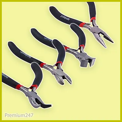 £3.09 • Buy Assorted Mini Pliers Precision Jeweller Craft Sprung Grip Handles Hobby Crafts