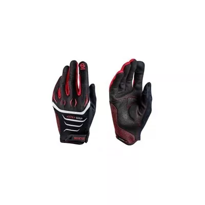 SPARCO 002094NRRS09 GAMING GLOVES Hypergrip Black/Red Size 9 • $76.51