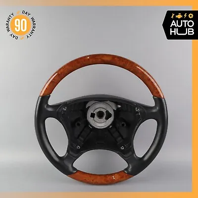 00-06 Mercedes W220 S600 S500 CL600 Driver Steering Wheel Black Wood OEM • $244.85