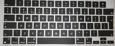 ECO ULTRA-THIN UK EU Keyboard Cover For Apple MacBook PRO 16 A2485 (M1) 2021 BLK • £3.95