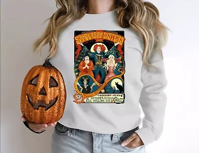 Happy Halloween Pumpkin Tee Witch Unisex Sweatshirt  Sanderson Sisters • £14.69