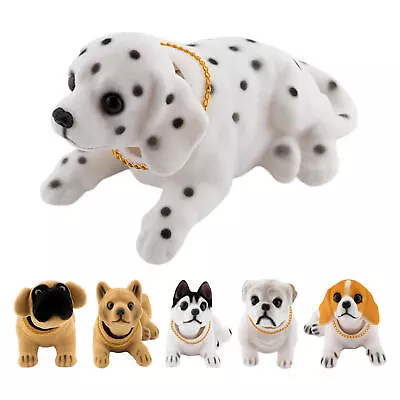 Nodding Puppy Toys Shaking Head Dog Ornament Car Dashboard Decors Car Home Room • £14.39