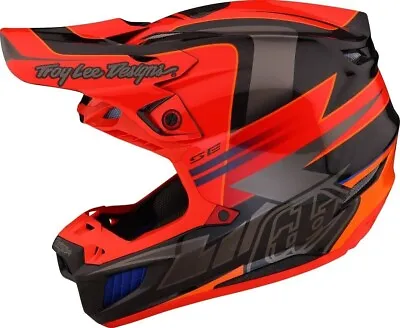 Troy Lee Designs SE5 Carbon Helmet Saber Rocket Red  New Size Adult XXL • $599.20