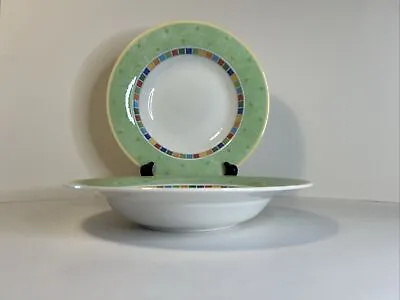 Villeroy & Boch Twist Alea Verde Soup Bowl Easy Collection 9 1/2  V01 • $15